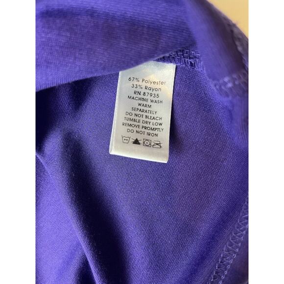 SUSAN GRAVER-Size Small-Knit-3/4 Sleeve Dress-Purple - Picture 4 of 9